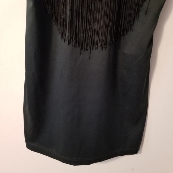 🇨🇦LaBeL Art to Wear Long Fringe Mini Dress - Picture 2 of 9